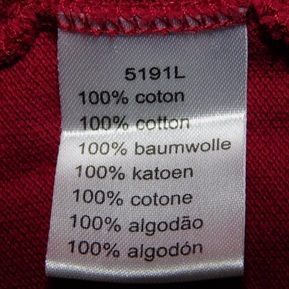 Lacoste Mens 9 (4XL) Burgundy Pique Polo Shirt - Picture 4 of 13